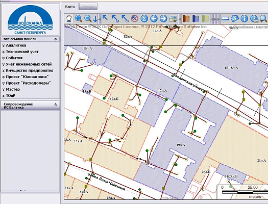 Информационная система водоснабжения и водоотведения ГУП Водоканал Санкт-Петербурга «Балтика»